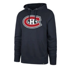 '47 BRAND Montreal Canadiens 47 Brand Imprint Headline Pullover Mens Hoodie