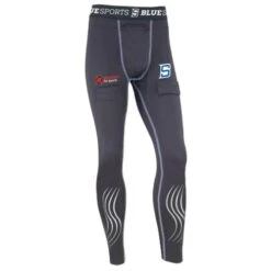 Blue Sport Compression Girls Jill Pants