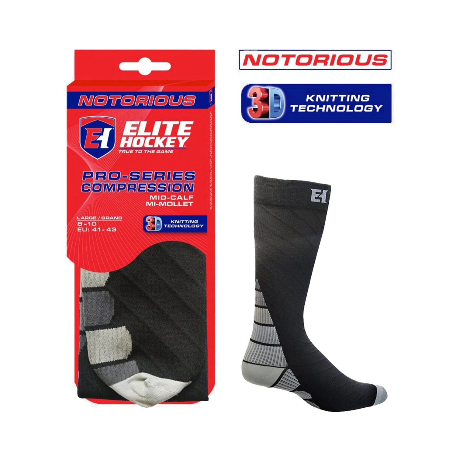 Elite Notorious Pro Tech Compression Skate Socks - Calf