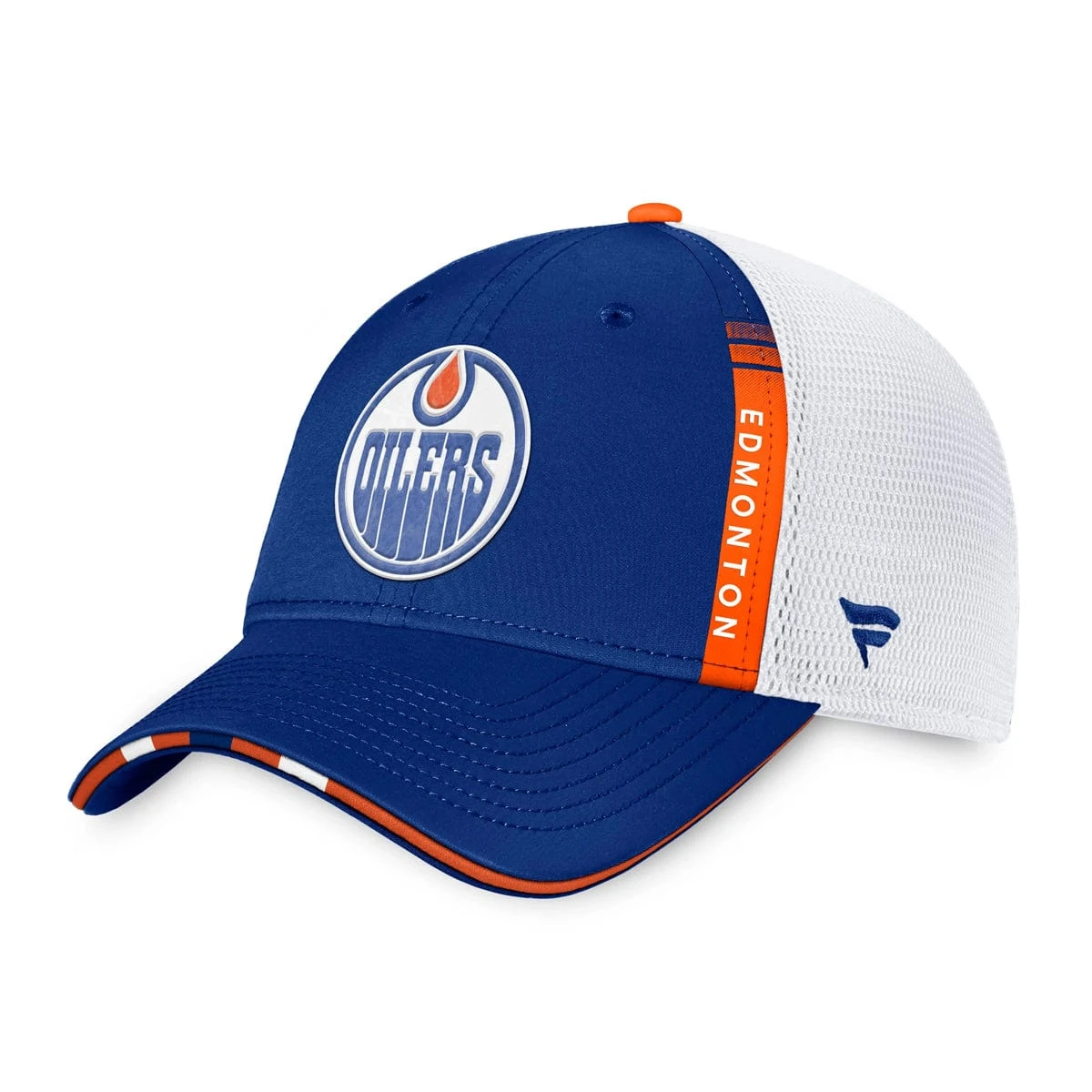 Edmonton Oilers Fanatics Authentic Pro Draft Structured Trucker Hat
