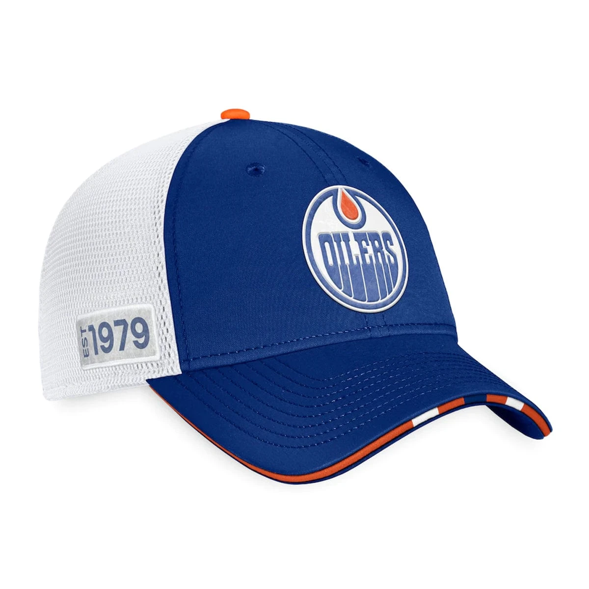 Edmonton Oilers Fanatics Authentic Pro Draft Structured Trucker Hat - Image 3