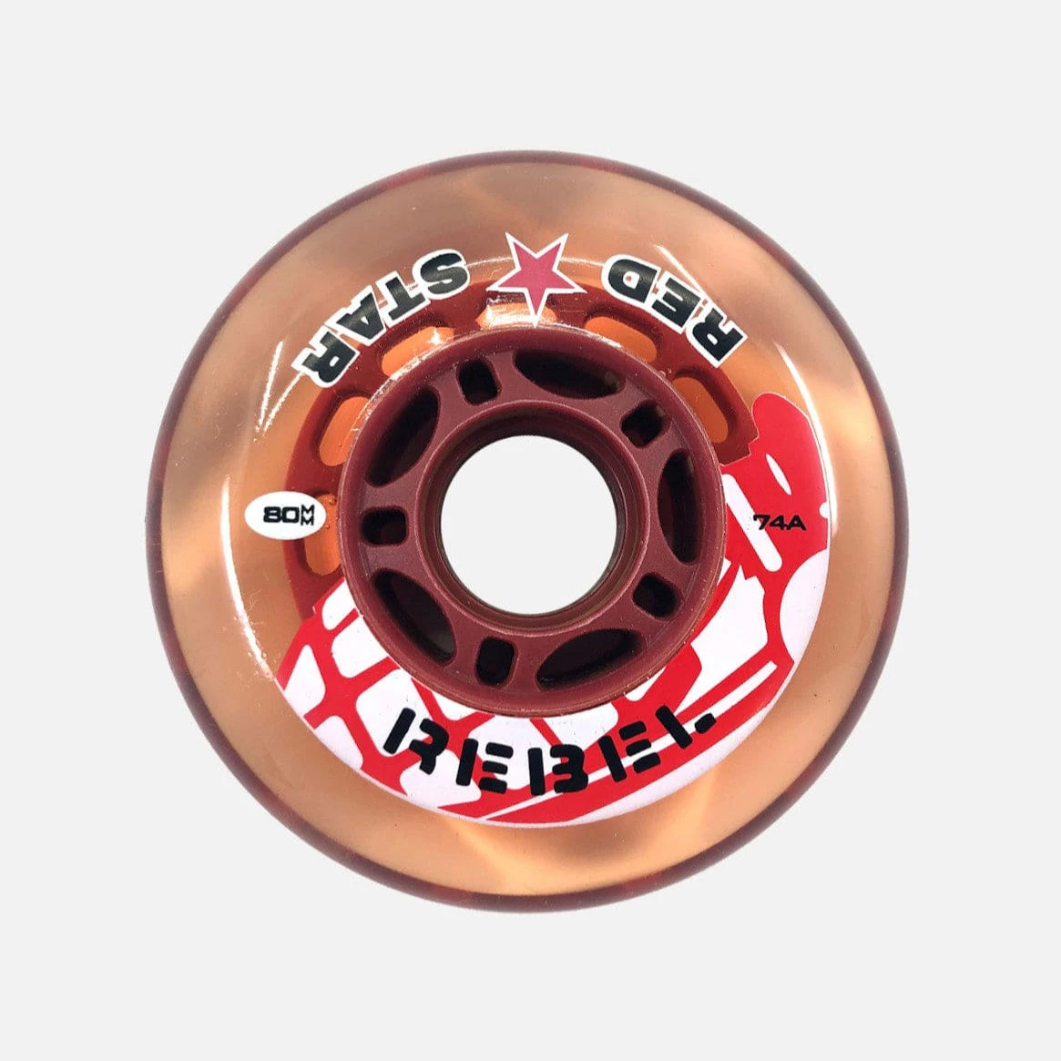 Red Star Rebel Wheels (4-Pack) - Red (74A) - Image 2