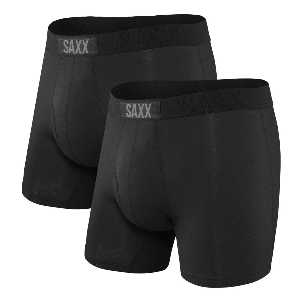 Saxx Ultra Boxers - Black / Black (2 Pack)