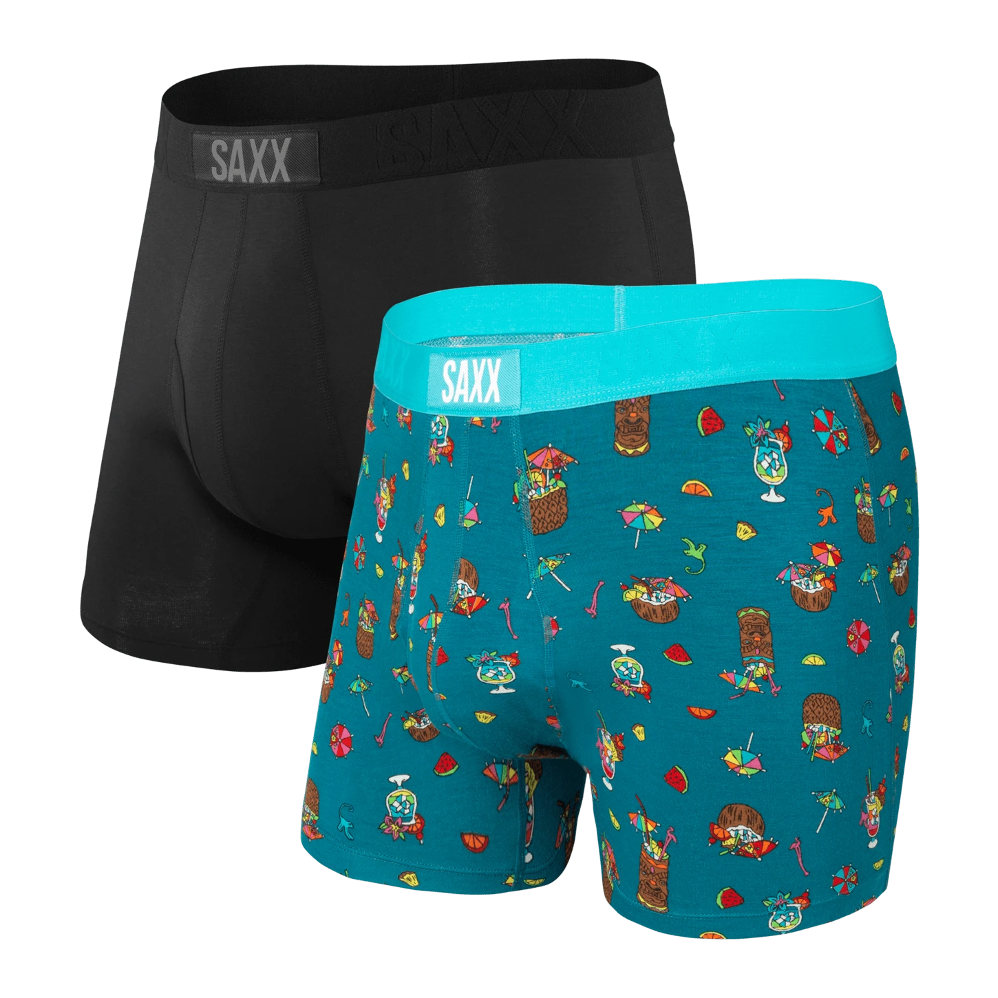Saxx Ultra Boxers - Coconut Drinks / Black (2 Pack)