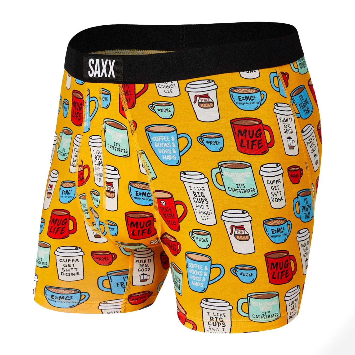 Saxx Ultra Boxers - Yellow Mug Life