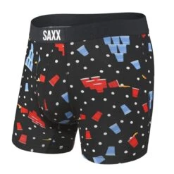 Saxx Vibe Boxers - Black Beer Champs