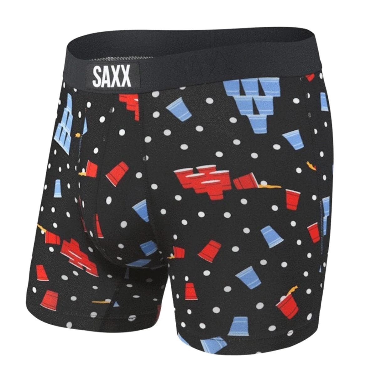 Saxx Vibe Boxers - Black Beer Champs