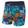 Saxx Vibe Boxers - Blue Oceanside Plaid