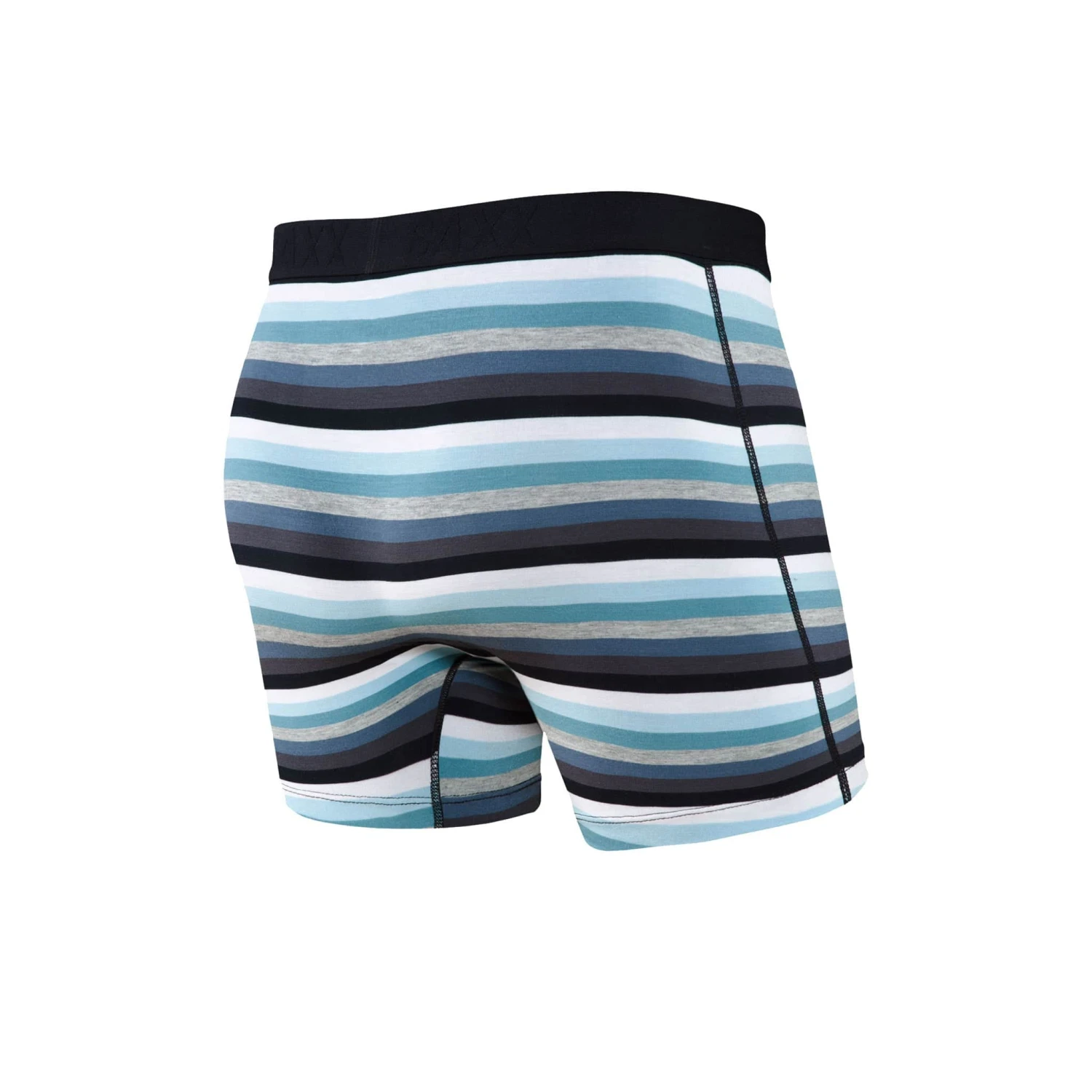 Saxx Vibe Boxers - Grey Pop Stripe - Image 2