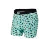Saxx Vibe Boxers - Mint Remote Island